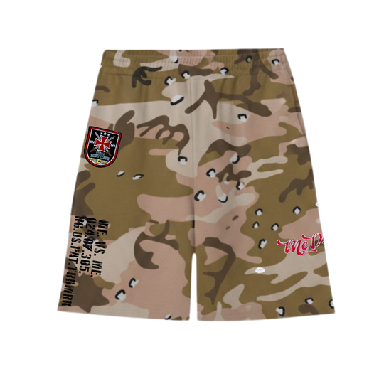 Me Vs Me “War With Yourself” Camo Shorts