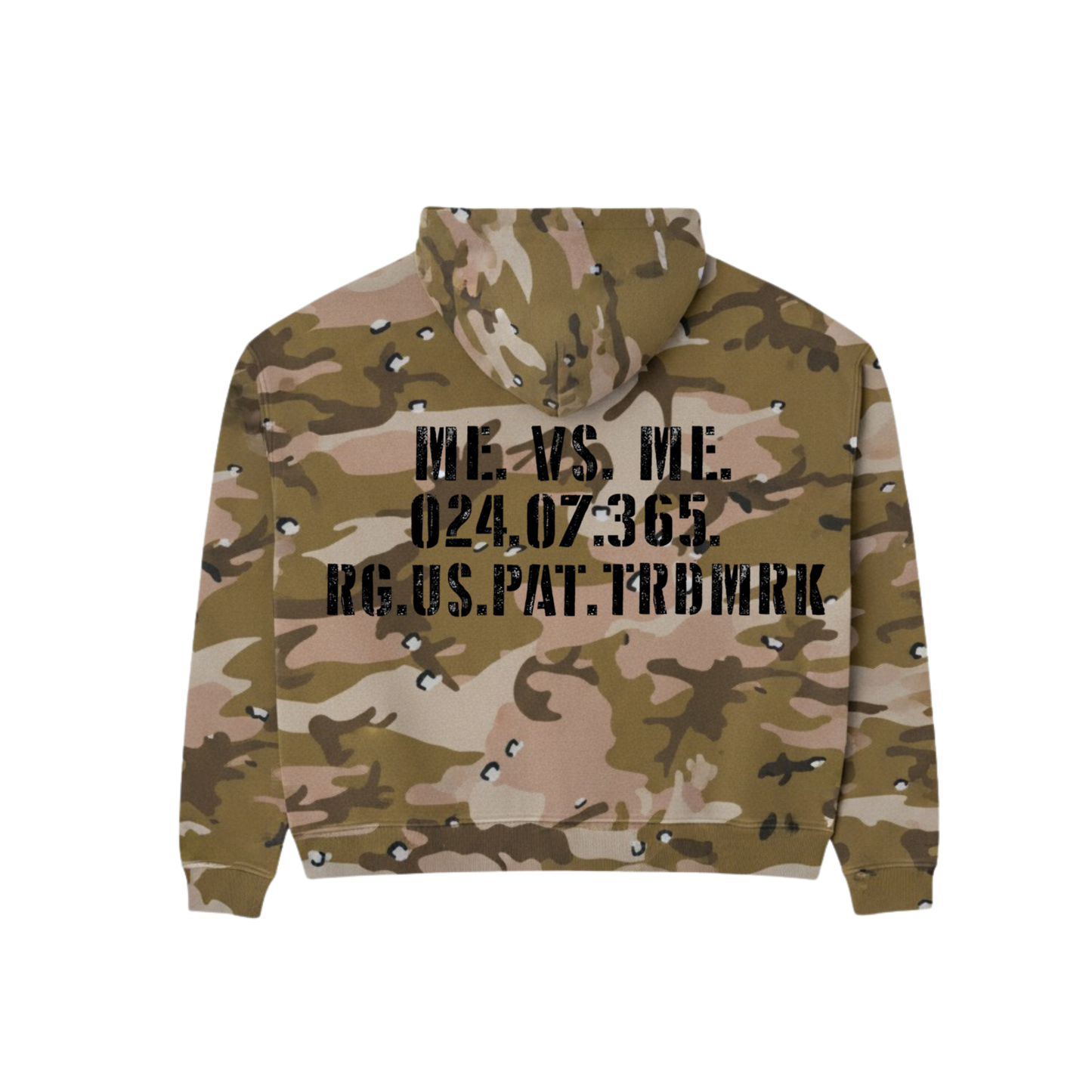 Me Vs Me “War With Yourself” Camo Hoodie