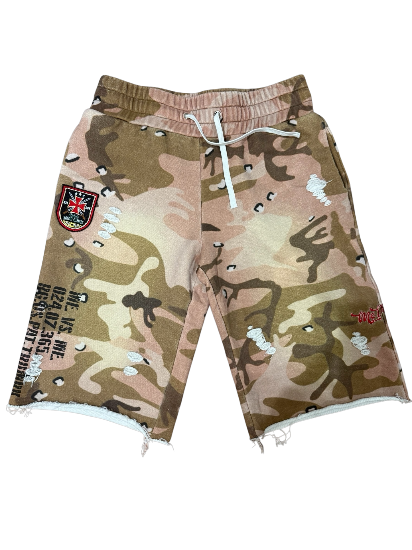 Me Vs Me “War With Yourself” Camo Shorts